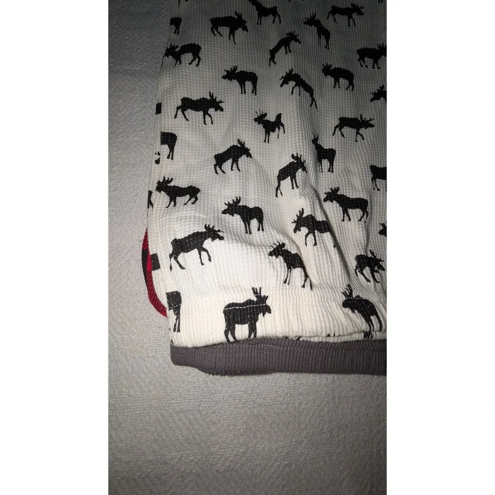 NWT Cozy, 3-pack one-piece baby clothes, Moose Print, Plaid Gowns 0-6 Months